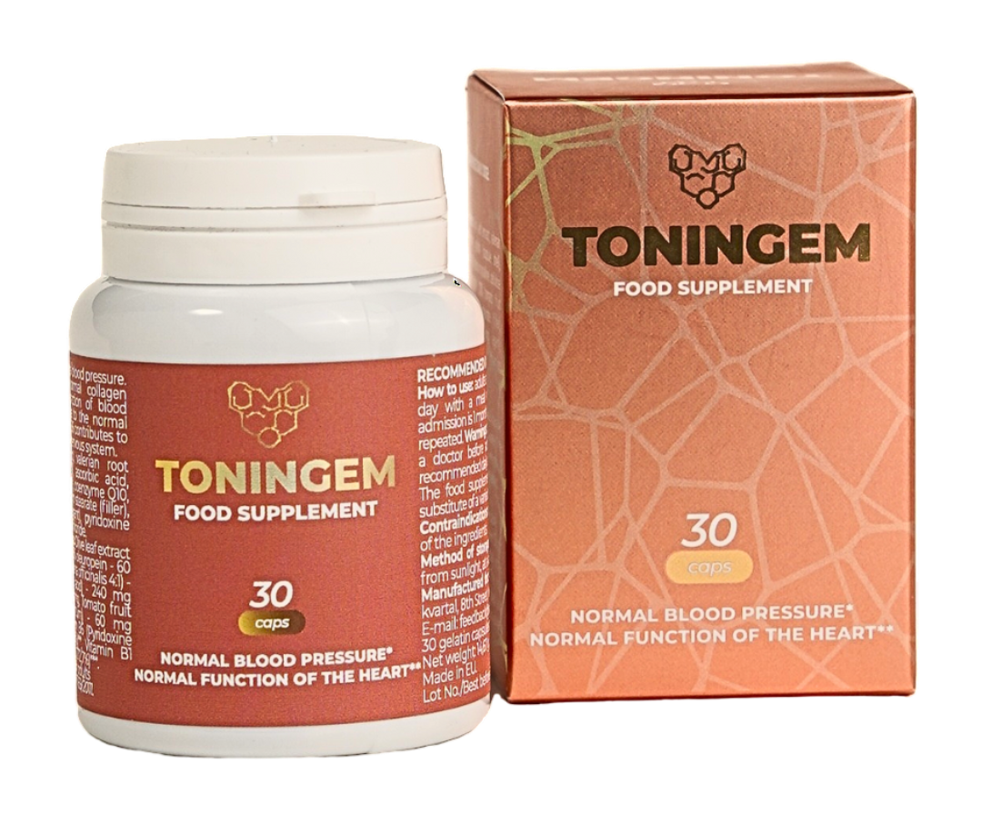 Toningem - Complex natural pentru normalizarea tensiunii arteriale și sănătatea cardiovasculară